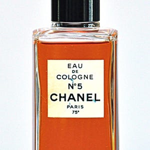 Chanel No 5 Eau de Cologne by Chanel 100ml 3.34 Fl. Oz. Splash Not Spray Perfume Woman Ultra Rare Vintage 1921 80s Version