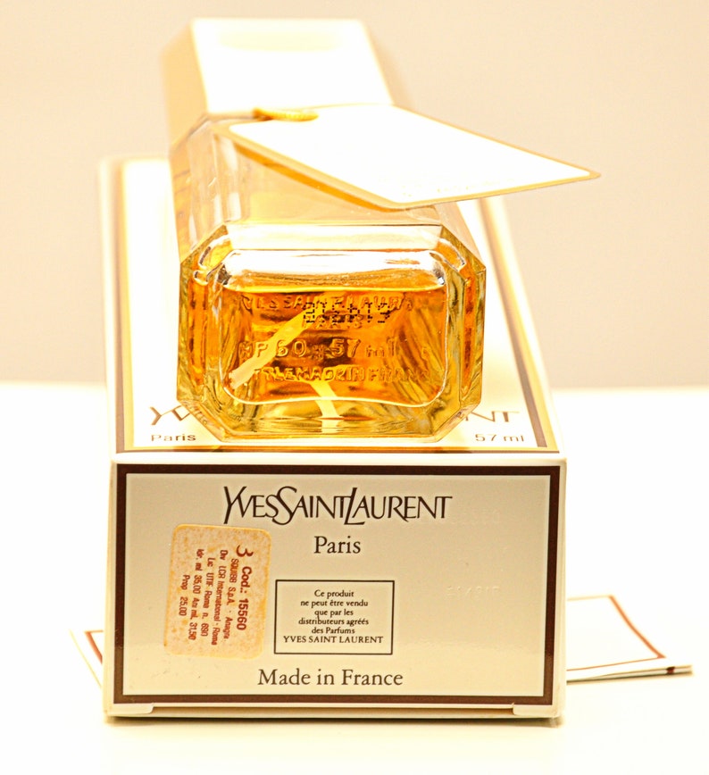 Ysl Yves Saint Laurent Y Eau de Toilette Edt 57ml 1,92 Fl. Oz. Spray Perfume Woman Rare Vintage 1964 Pre barcode Version image 3
