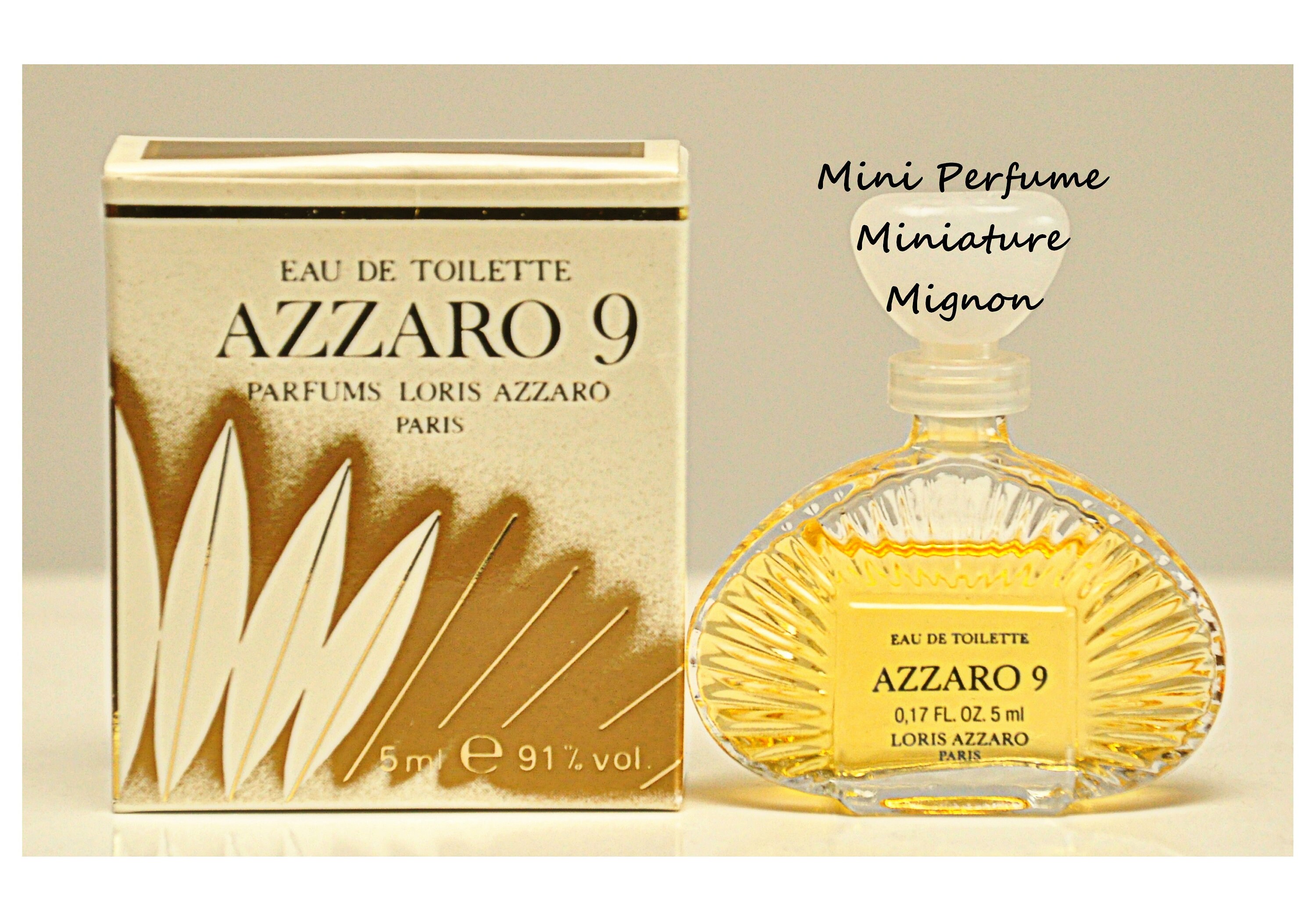 Azzaro 9 by Azzaro Eau De Toilette Edt 5ml 0,17 Fl. Oz. Miniature 