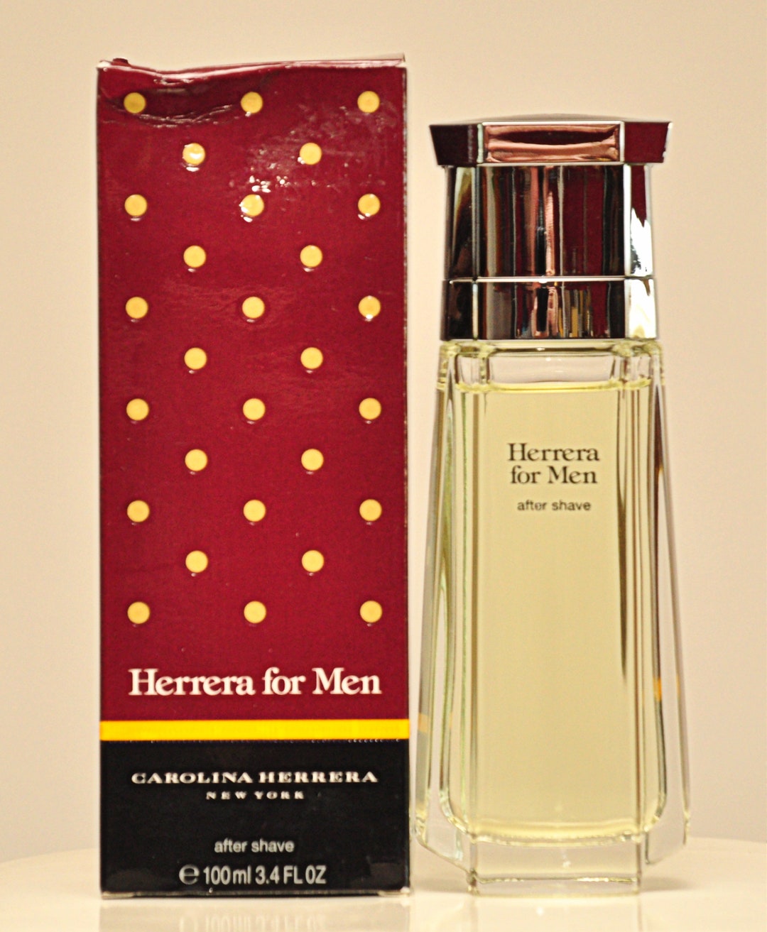 Carolina Herrera for Men After Shave 100ml Splash Not Spray 3.4 Fl. Oz