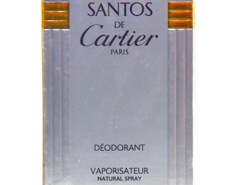 Cartier Santos de Cartier Déodorant Vaporisateur 100ml Rare vintage Scellé