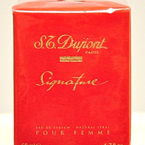 S.T. Dupont Signature Pour Femme Eau de Parfum Natural Spray 50ml  1.7 Fl. Oz. Perfume for Woman Rare Vintage New Sealed