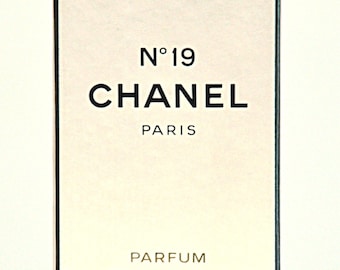 Chanel No 19 Parfum de Chanel 7.5ml Pure Spray Perfume de mujer Muy raro Vintage 1970s 80s Versión Nuevo Sellado