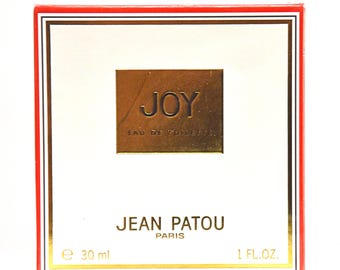Jean Patou Joy Eau de Toilette 30ml 1. Fl. Oz. Splash Perfume for Woman Rare Vintage 1991 Version Sealed