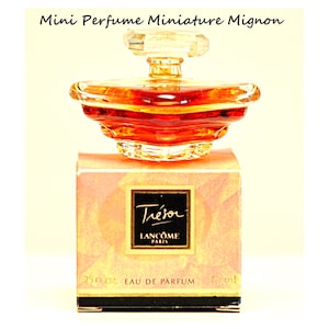 Lancome Tresor Eau de Parfum Edp 7,5ml 0,25 Fl. Oz. Miniature Splash Not Spray Perfume for Woman Rare Vintage 1990