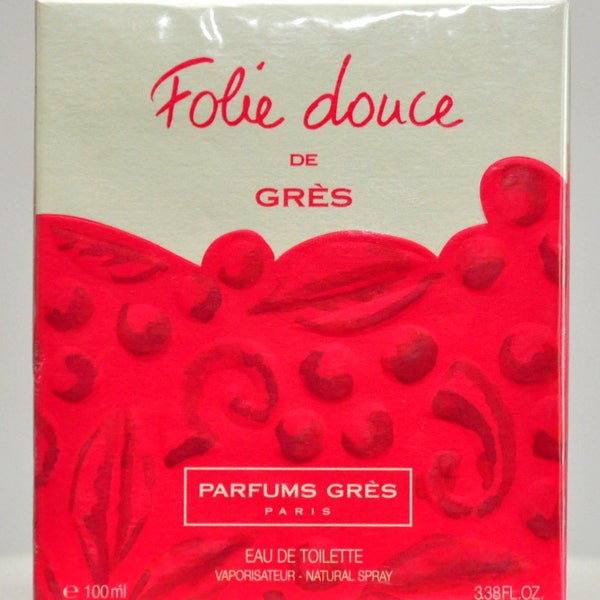 Parfums Gres Folie Douce Eau de Toilette Edt 100 ml parfum vaporisateur femmes Rare Vintage 1997 neuf scellé