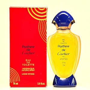 Cartier Panthere de Cartier Eau de Toilette Edt 75ML 2.5 Fl. Oz. Spray Perfume Woman Rare Vintage Old 1986 First Version