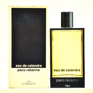 Paco Rabanne Eau de Calandre Woda toaletowa 50ml Splash No Spray Perfumy damskie Rzadka wersja Vintage 1969 1980