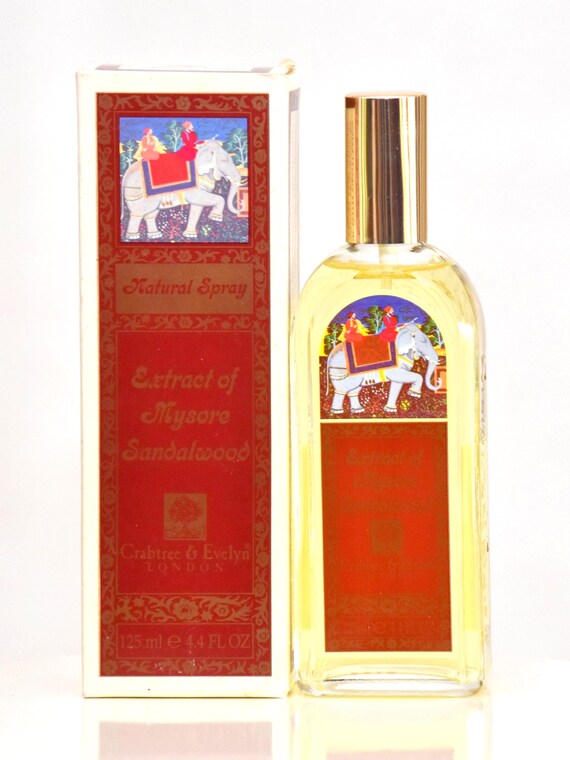 美品☆Crabtree & Evelyn オードトワレSM 香水 Crabtree & Evelyn Extract of Mysore Sandalwood 125ml Natural Spray