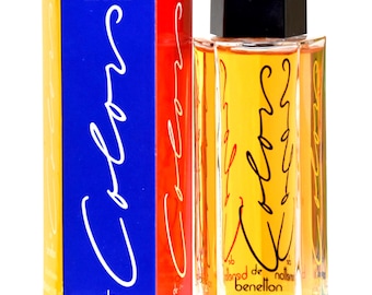 Benetton Colors de Benetton Eau Douce Eau de Cologne 100ml Splash Perfume Feminino Raro Vintage 1987