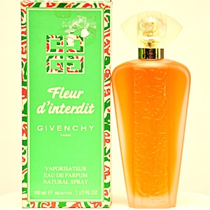 Givenchy Fleur d'Interdit Eau de Parfum 100 ml Vaporisateur Perfume de Mujer Rare Vintage 1994