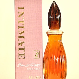 Revlon Intimate Eau de Toilette Tear Drop 60ml Splash Profumo Donna Raro Vintage 1955 Versione Anni &#39;70