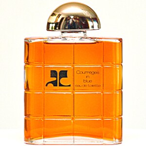 Courreges Courreges en Azul Eau de Toilette Edt 100ml Splash Non Spray Perfume de Mujer Muy Raro Vintage 1983 imagen 1