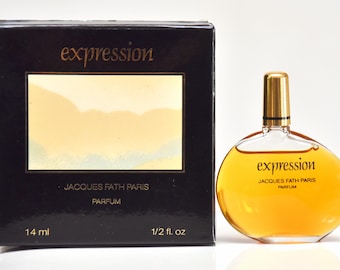 Jacques Fath Expression Extrait de Parfum 14ml 1/2 Fl. Oz. Splash Perfume Extract for Woman Super Rare Vintage 1977