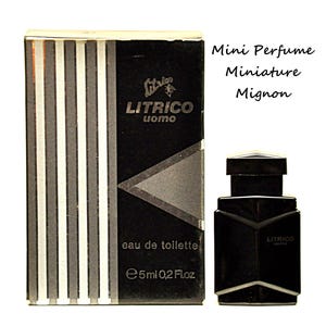 Angelo Litrico Uomo Eau de Toilette Edt 5ml Miniatur Splash Non Spray Herren Parfüm Selten Vintage 1988