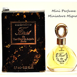 MINIATURE Van Cleef & Arpels First Eau de Toilette 5.5ml 0.18Fl. Oz. PERFUME MINIATURE for Woman Rare Vintage 1976