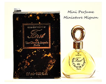 MINIATURE Van Cleef & Arpels First Eau de Toilette 5.5ml 0.18Fl. Oz. PERFUME MINIATURE for Woman Rare Vintage 1976