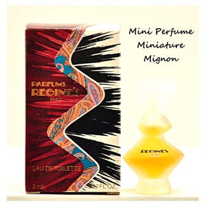 MINIATURE Regine&#39;s by Parfums Regine Eau de Toilette 5ml 0.17 Fl. Oz. Splash Perfume for Woman Super Rare Vintage 1989
