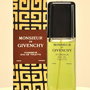 Givenchy Monsieur de Givenchy Eau de Toilette Edt 100ml Spray Perfume Masculino Raro Vintage 1959 1970 Versão