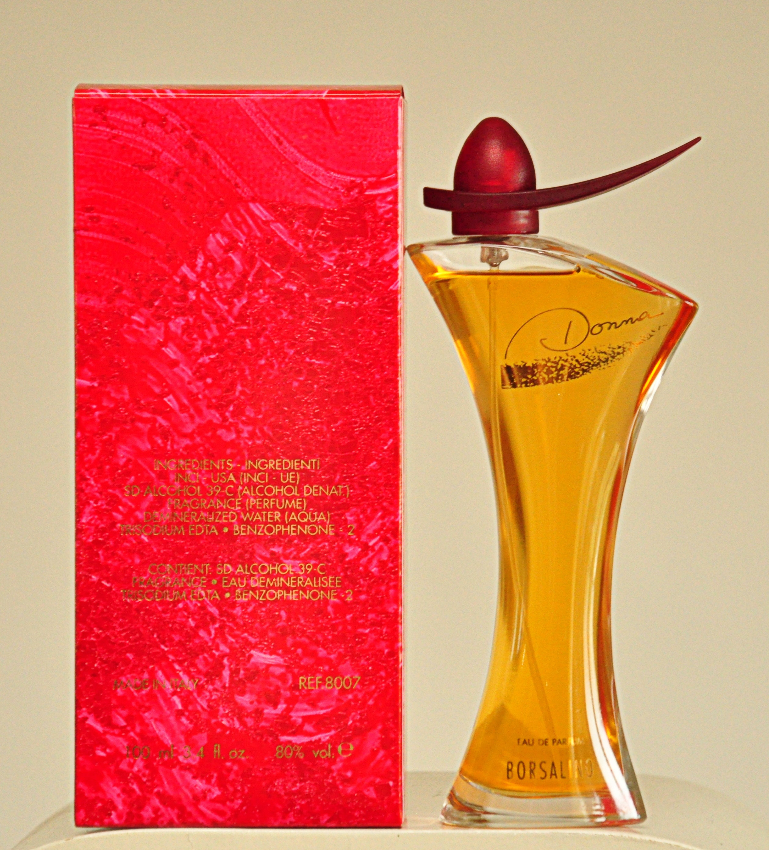 Borsalino Donna Eau de Parfum Edp 100ml Spray Parfum Femme Rare millsime  1997 - Etsy France