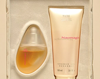Naomi Campbell Naomagic Eau de Toilette Edt 15ml Spray Profumo Donna Raro Vintage 2000 + Shower Gel 100ml