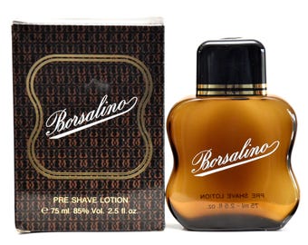 Borsalino Pre Shave Lotion 75ml Splash (kein Spray) Seltener Vintage 1984