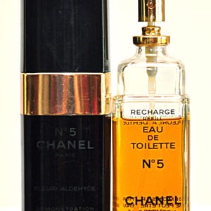 Chanel N 5 Fleuri Aldehyde Eau de Toiette Edt 100ml Recharge Refill Limited Edition Spray Vintage 1980s