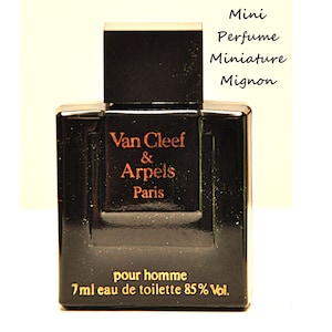 Van Cleef & Arpels pour Homme Eau de toilette Edt 7ml 0.23 Fl. Oz. Miniature Splash Perfume for Man Rare Vintage 1978