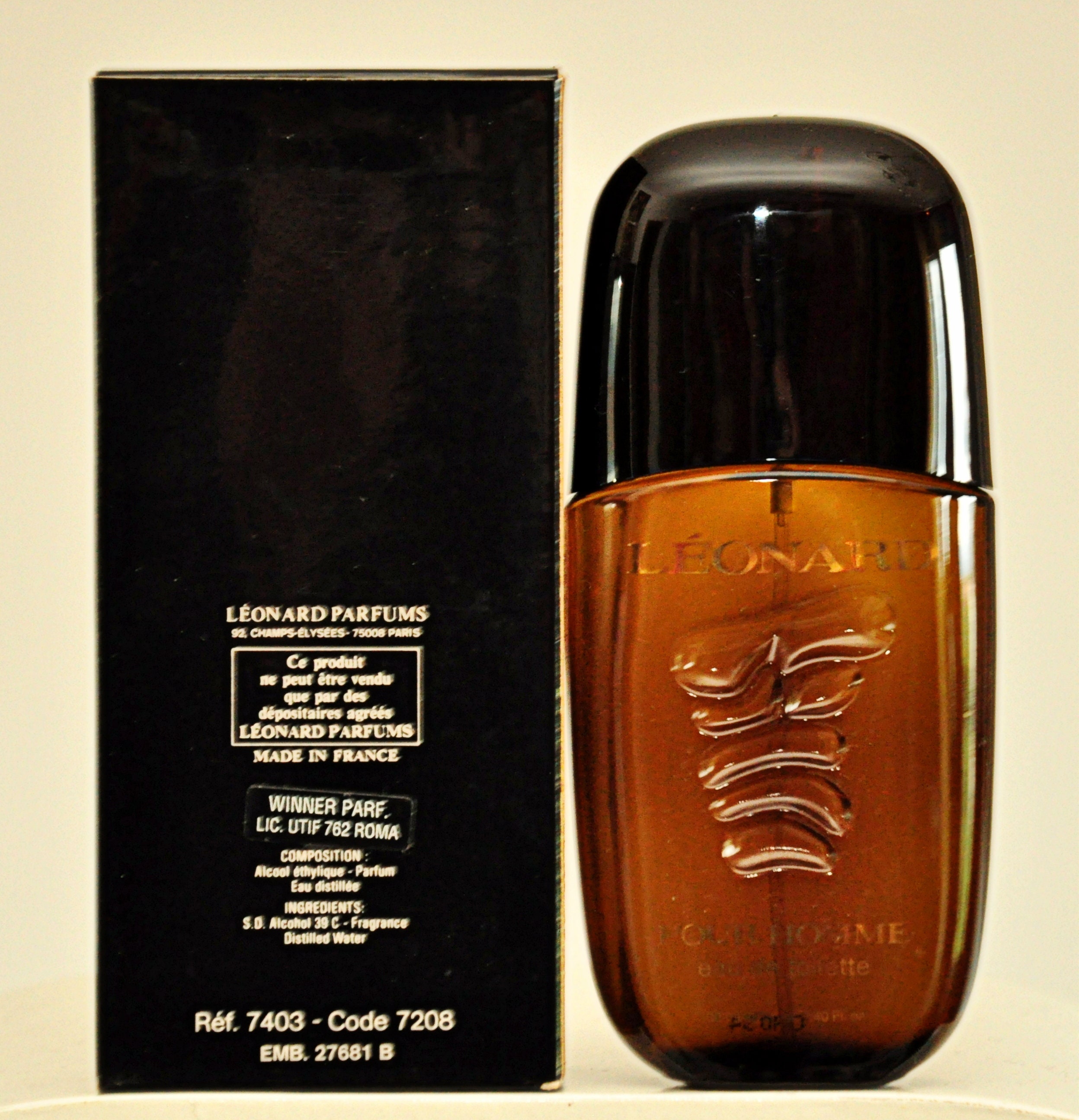 Leonard Pour Homme Eau De Toilette Edt 100ml 3.4 Fl. Oz. Spray