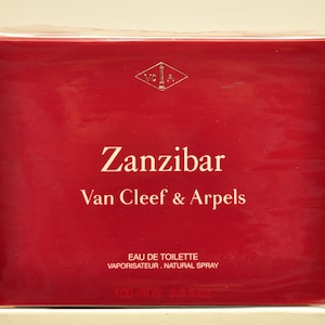 Van Cleef & Arpels Zanzibar Eau de Toilette Edt 100ml 3.3 Fl. Oz. Spray Perfume for Men Rare Vintage New Sealed