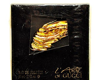 Gucci L'Arte di Gucci Eau de Toilette Edt 50ml 1.7 Fl. Oz. Splash No Spray Perfume Woman Rare Vintage Old 1991 New Sealed Scannon