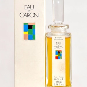 Caron Eau de Caron Colonia Sélectionnée 100ml Splash Perfume de Mujer Muy Raro Vintage 1980