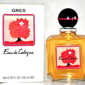 Grès Eau de Cologne Edc 245ml 8.28 Fl. Oz. No Spray Splash Perfume Unisex Rare Vintage Old 1980