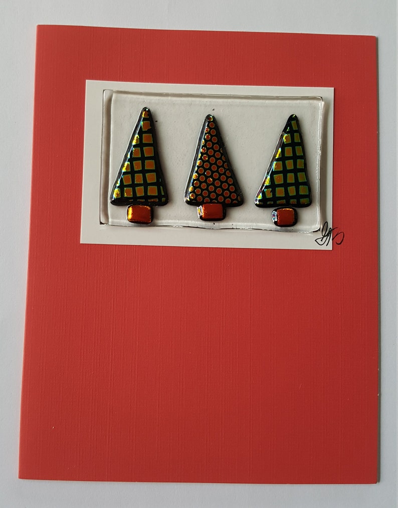Ornament Fusion Glass Christmas Cards - Etsy