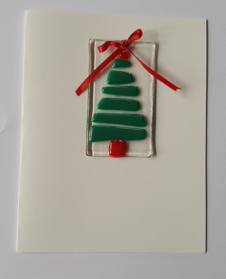Ornament Fusion Glass Christmas Cards - Etsy