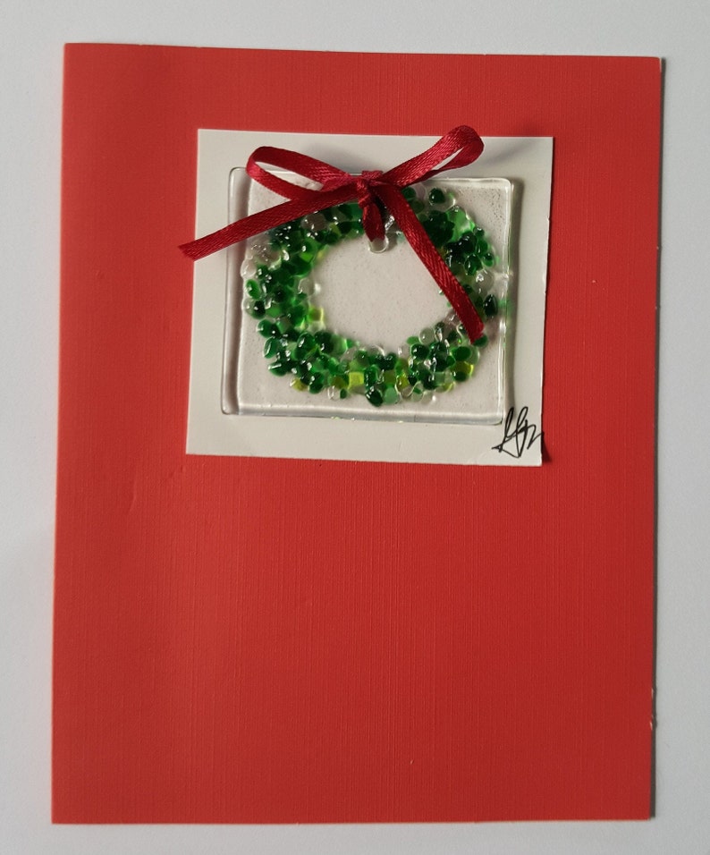 Ornament Fusion Glass Christmas Cards - Etsy