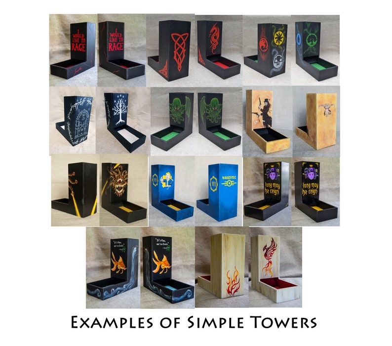 Custom Dice Tower Etsy