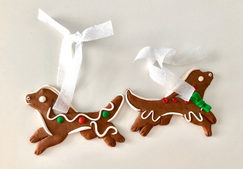 Gingerbread dragon ornaments