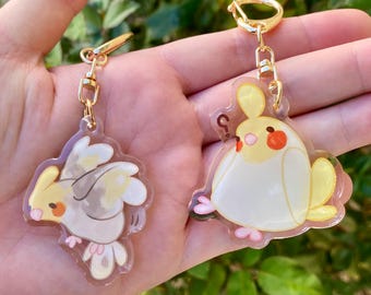 Cockatiel Keychains