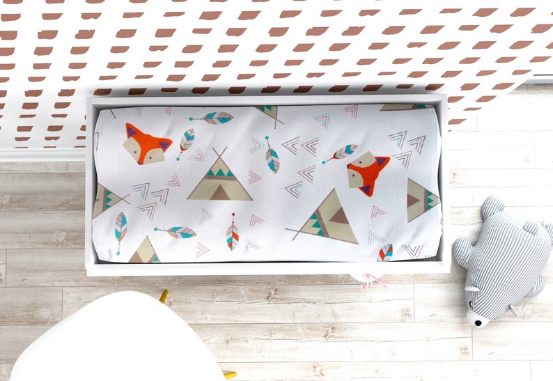 Geometric Changing Pad Cover Diaper Changing Table Pad Cover Etsy