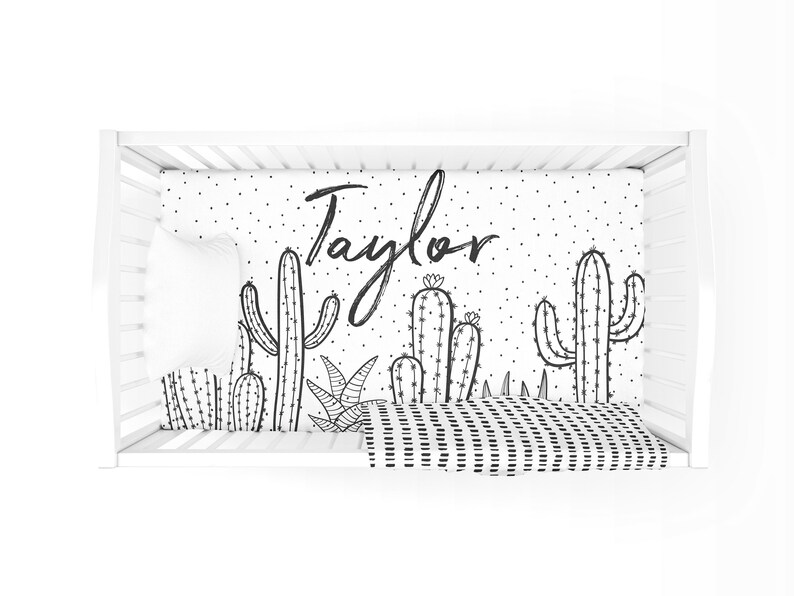 Personalized Fitted Crib Sheet Custom Nursery Stretchy Tractor Etsy