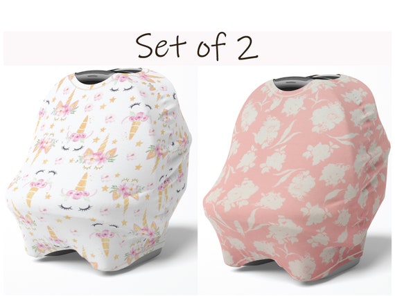 2 Pack Unicorn Pink Fl Car Seat Canopy Cat 2 Pack Unicorn Pink Fl Car Seat, Little Unicorn Car Seat Canopy Canada