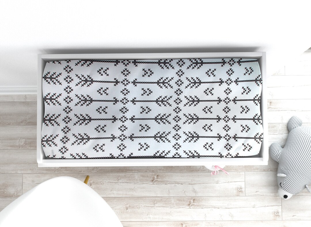 Geometric Changing Pad Cover, Diaper Changing Table Pad Cover, Pad