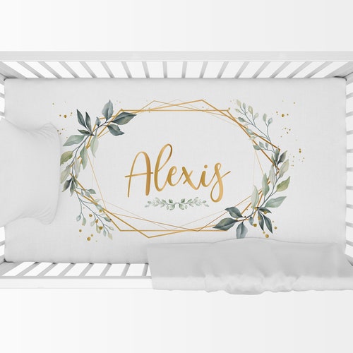 Personalized Fitted Baby Crib Sheet Etsy