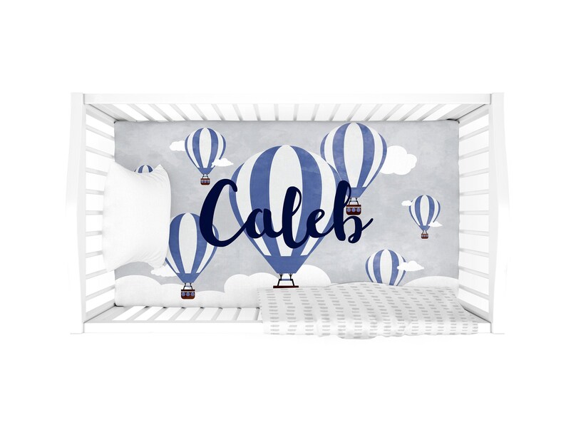 Personalized Fitted Crib Sheet Custom Nursery Stretchy Tractor Etsy