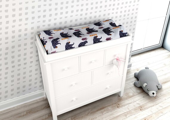 Bear Changing Pad Cover Bears Diaper Changing Table Pad Etsy
