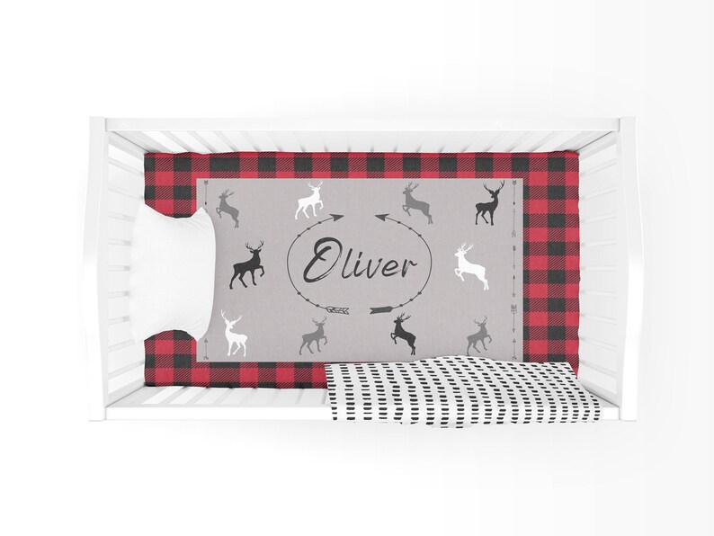 Personalized Fitted Crib Sheet Custom Nursery Stretchy Tractor Etsy