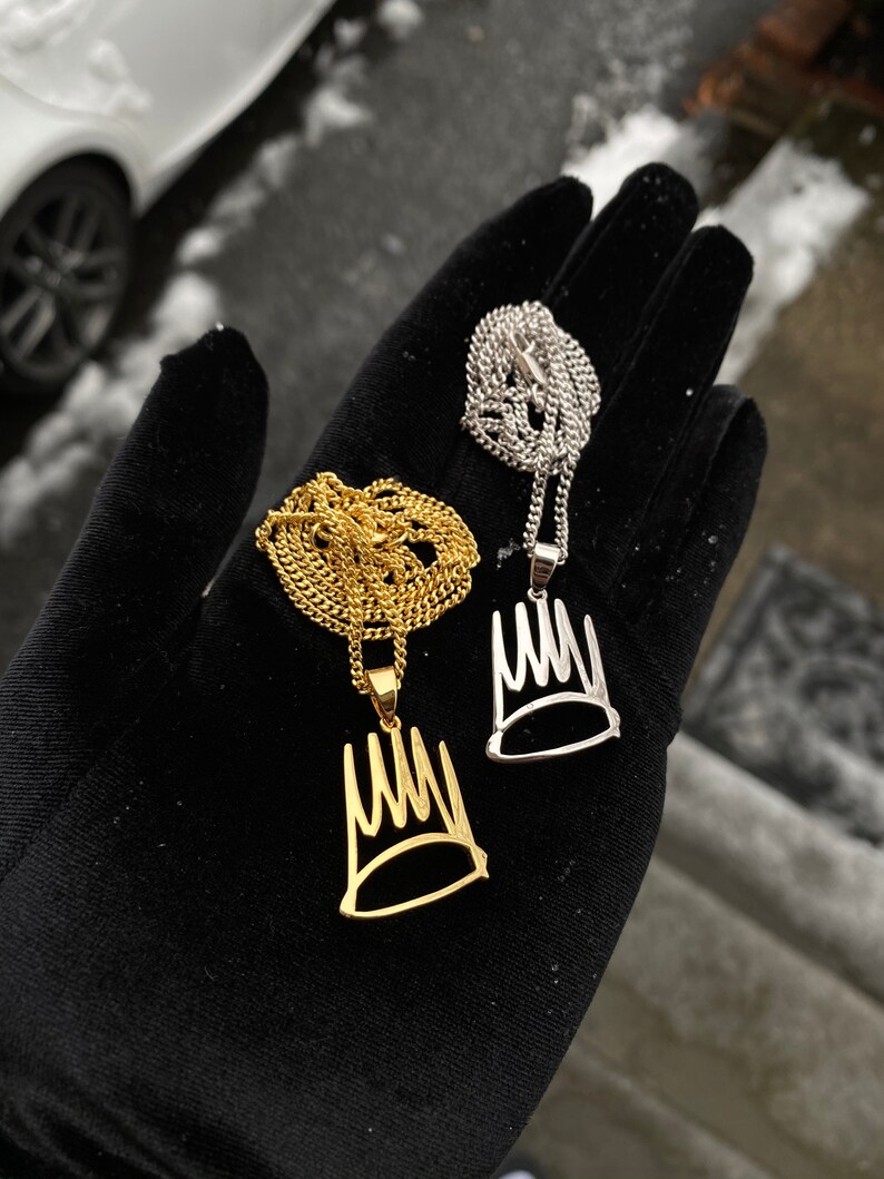J Cole Born Sinner Crown Necklace Chain | Etsy
