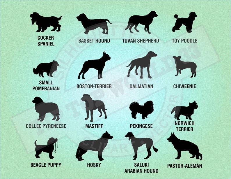 Download Dog Silhouette Svg Dogs Clipart Silhouette For Cutting Etsy PSD Mockup Templates