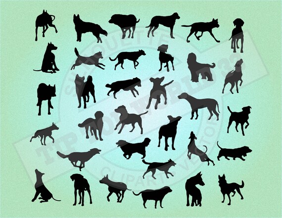 Download Dog Silhouette Svg Dogs Clipart Silhouette For Cutting Etsy Yellowimages Mockups